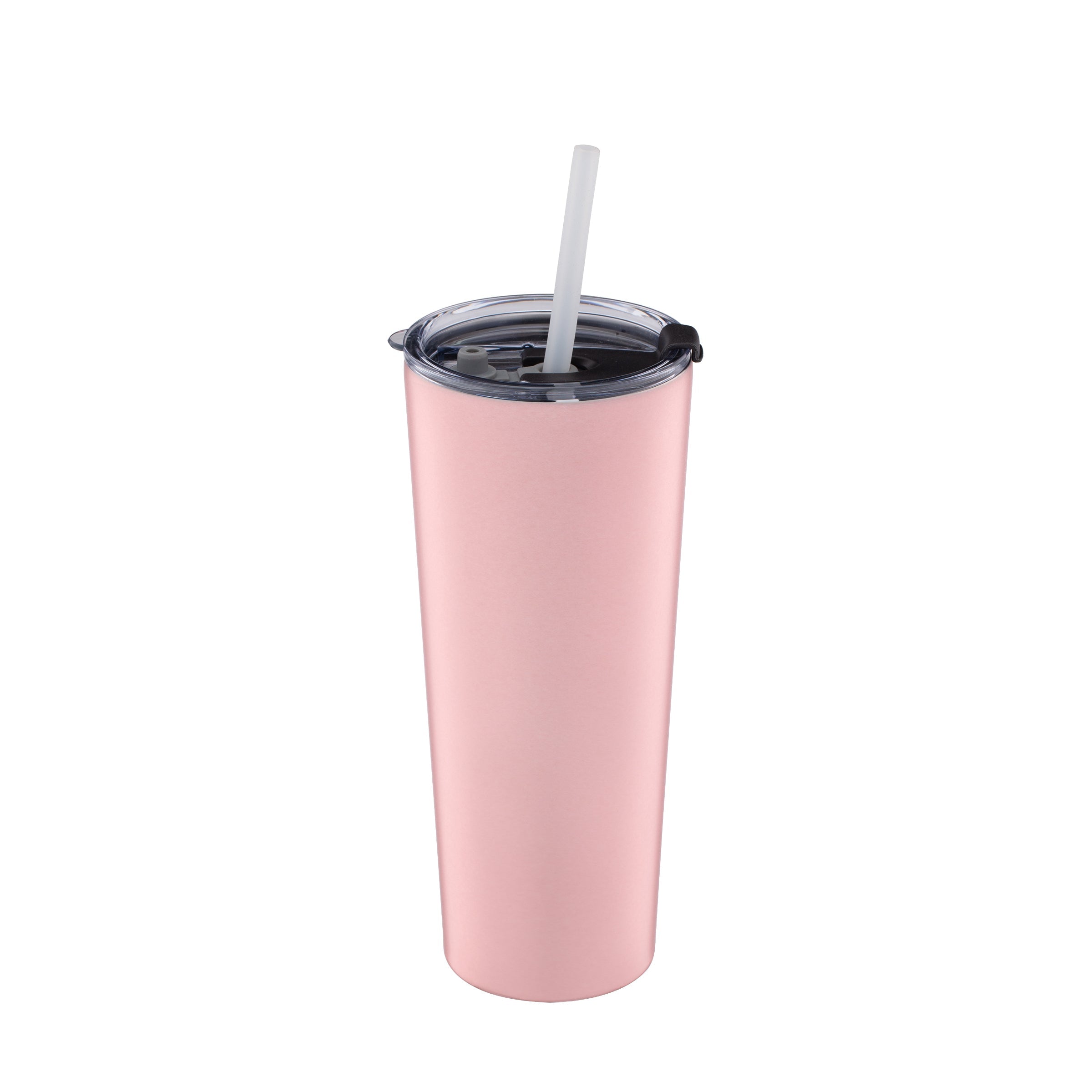 Lenox Westmore Pink Insulated Tumbler with Straw