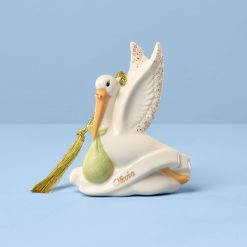 Lenox Westmore Personalized We're Expecting Stork Ornament