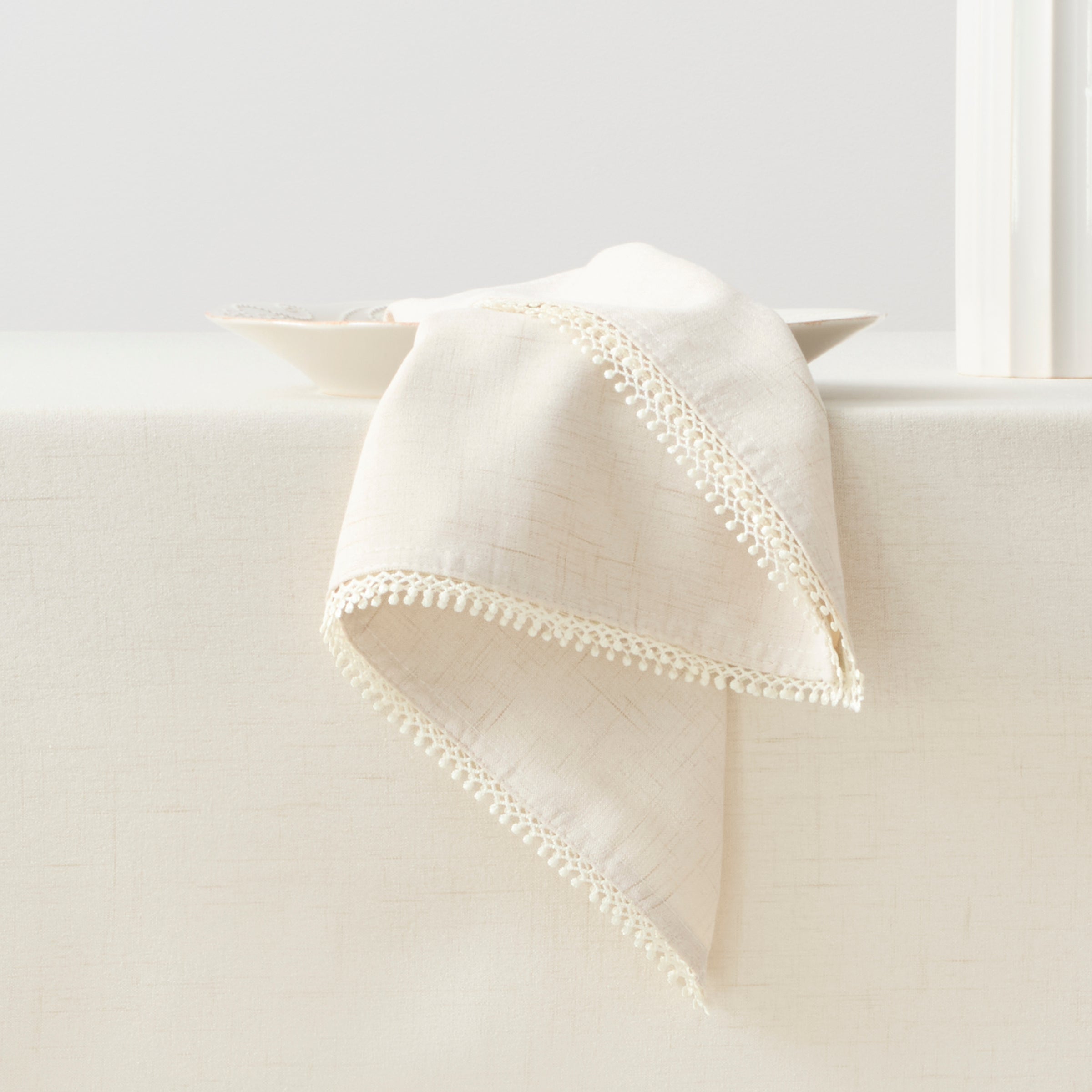 Lenox Westmore French Perle Natural 19x19 Napkins, Set of 4