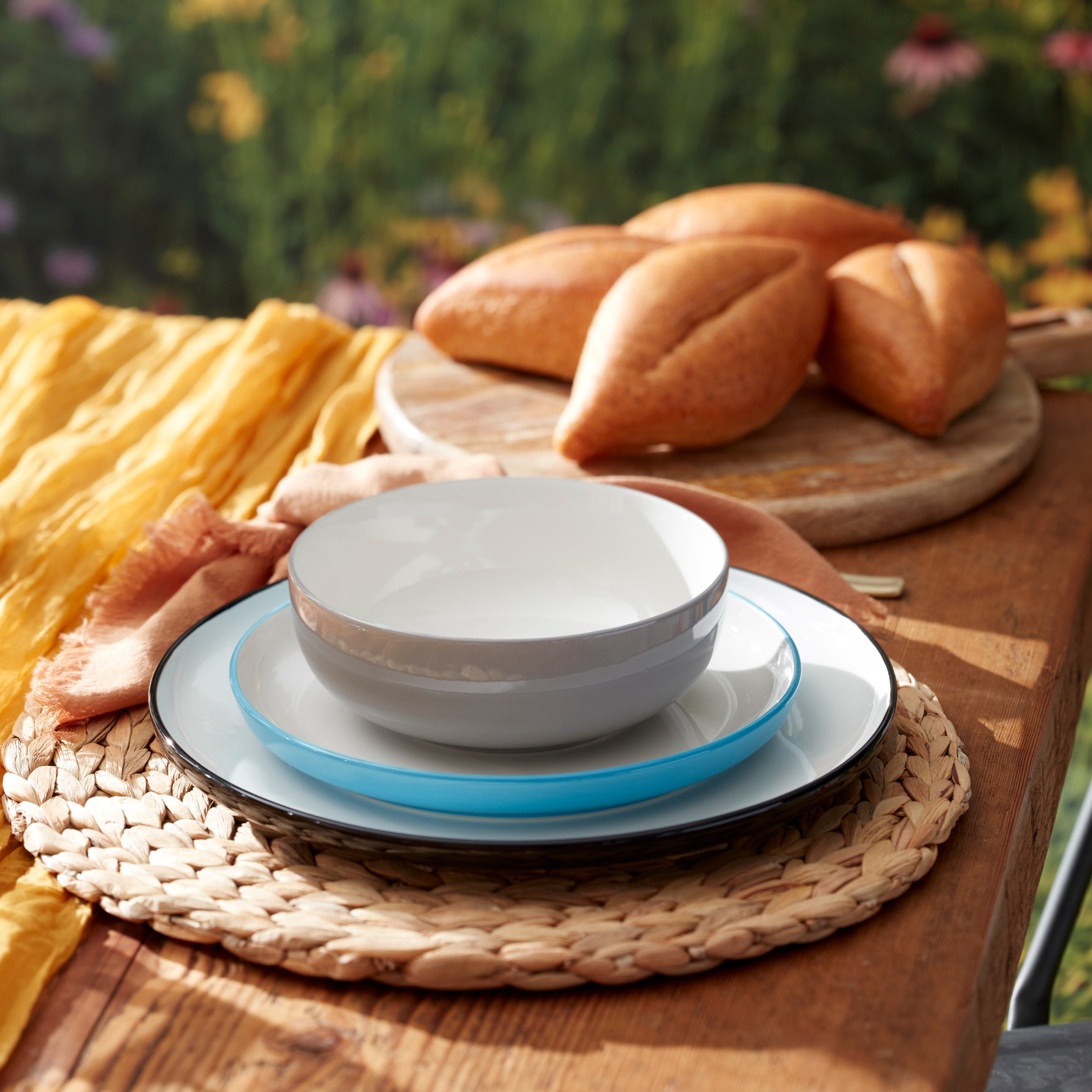 Lenox Westmore 24 Seven Colors Turquoise 12-Piece Dinnerware Set - Image 7
