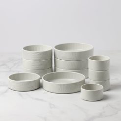 Lenox Westmore Modulus Vapor 12-Piece Bowl Set