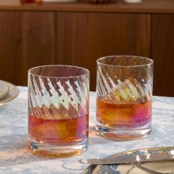 Alternative view of Lenox Westmore Tuscany Classics Iridescent Double Old Fashion Glasses, Set of 4
