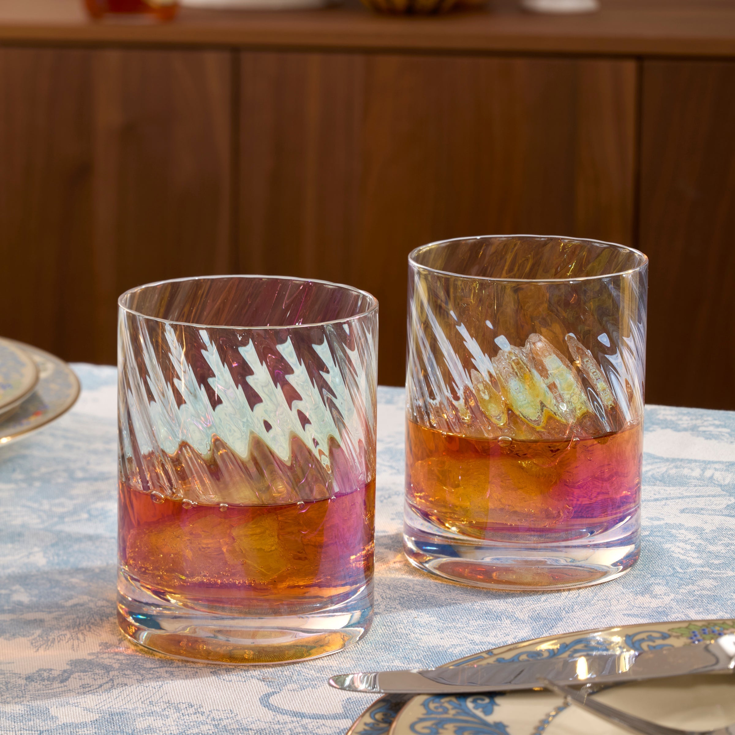 Lenox Westmore Tuscany Classics Iridescent Double Old Fashion Glasses, Set of 4 - Image 2