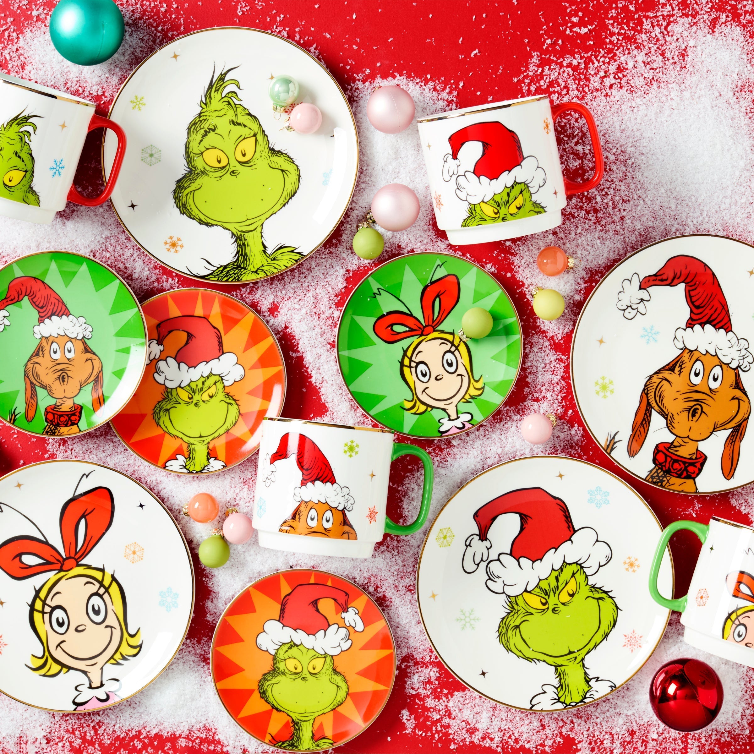 Lenox Westmore Merry Grinchmas Grinchie Grins Accent Plates, Set of 4 - Image 3