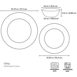 Alternative view of Lenox Westmore Chirp 12-Piece Dinnerware Set