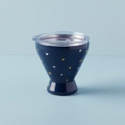 Lenox Westmore Blue Bay Dot Stainless Steel Cocktail Tumbler