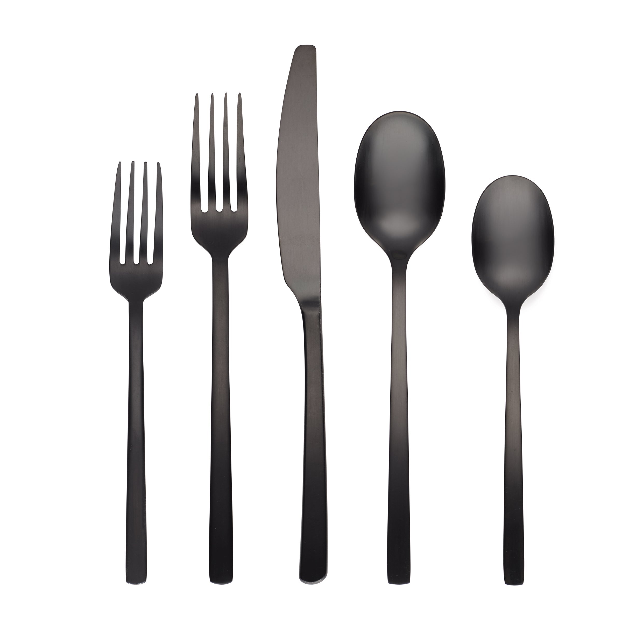 Lenox Westmore Beacon Black Satin 20-Piece Flatware Set