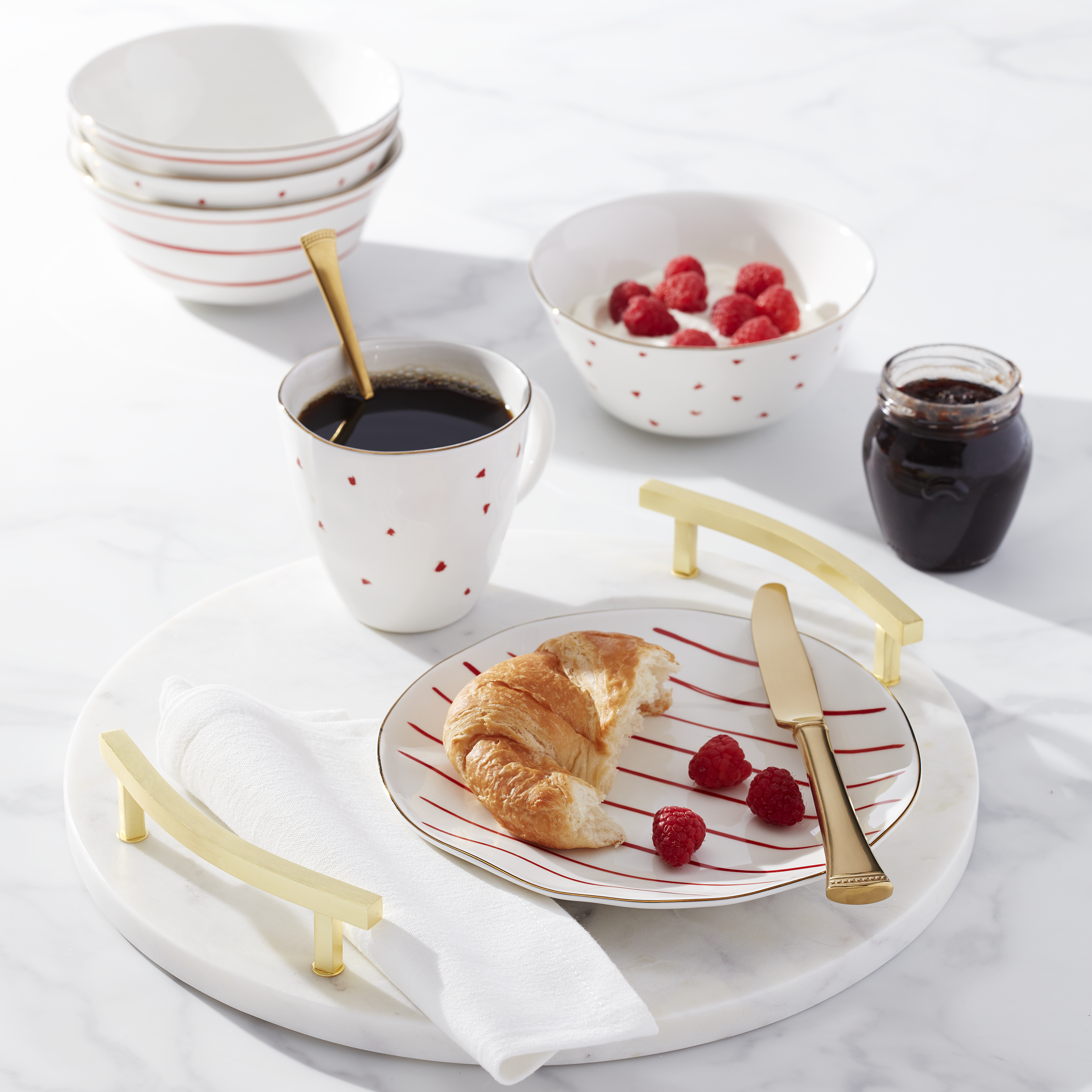 Lenox Westmore Garnet Bay Mugs, Set of 4 - Image 2