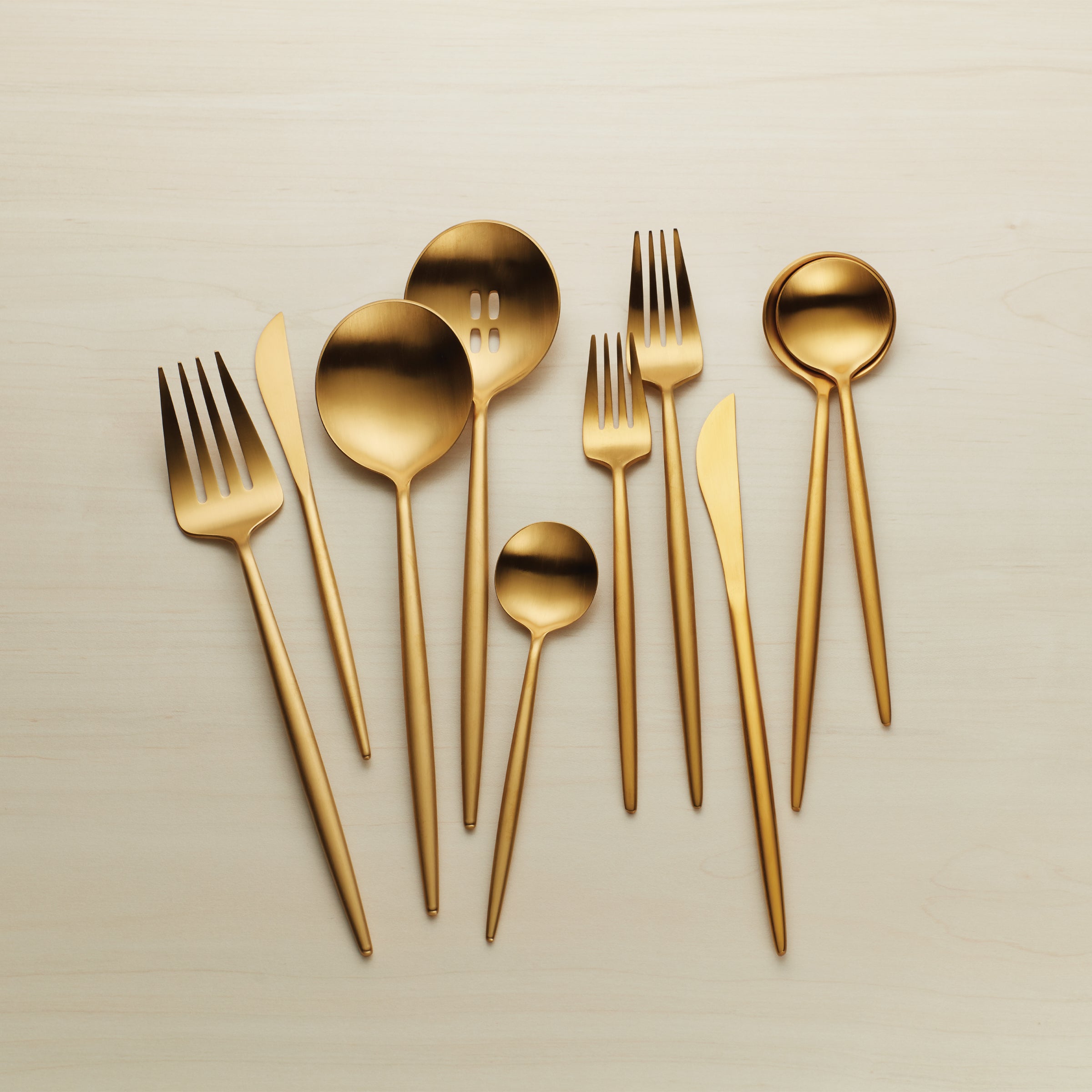 Lenox Westmore Zephyr Gold Satin 45-Piece Flatware Set - Image 8