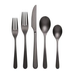Lenox Westmore Kenbrook Black Vintage 20-Piece Flatware Set