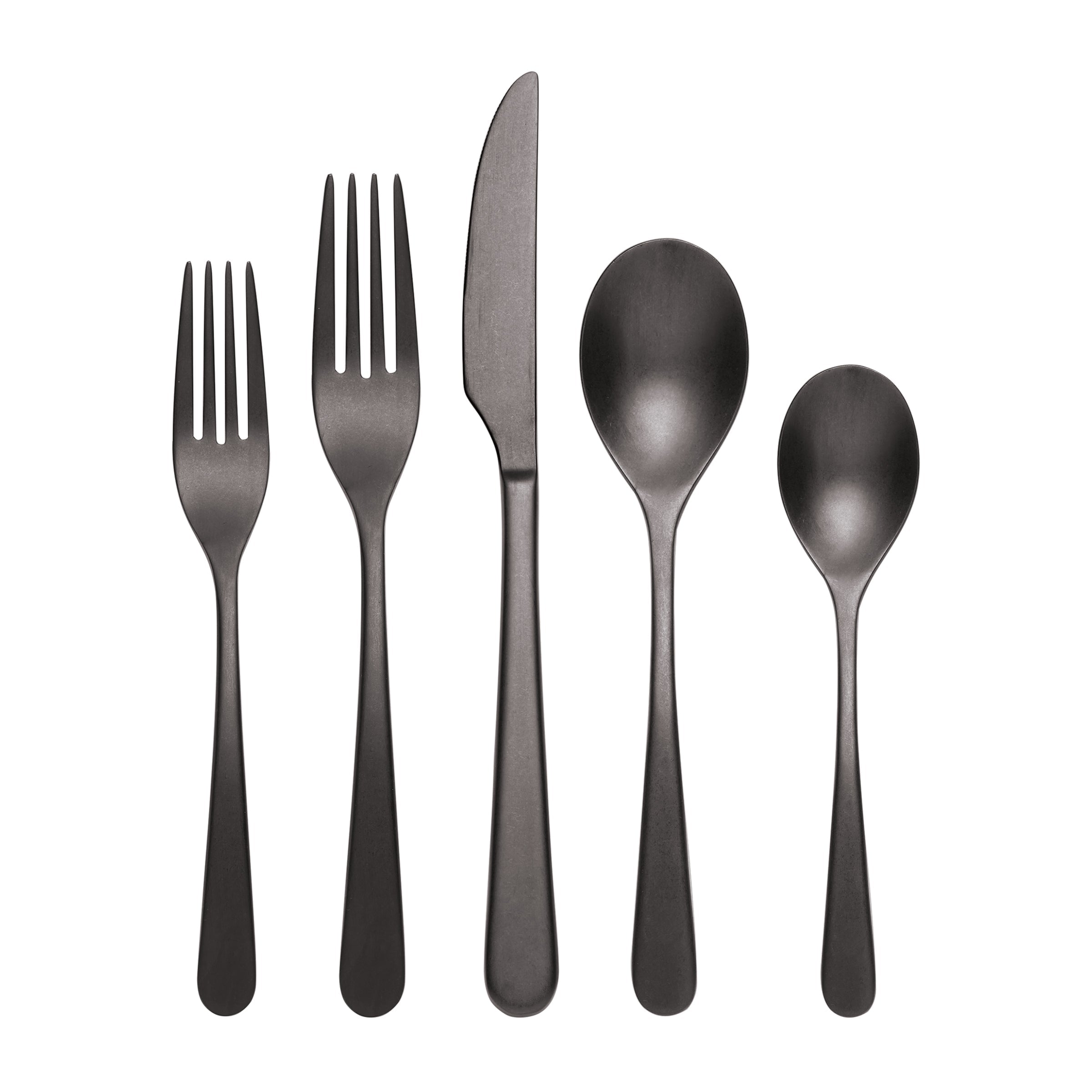 Lenox Westmore Kenbrook Black Vintage 20-Piece Flatware Set