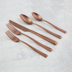 Alternative view of Lenox Westmore Marlise Copper Satin 20-Piece Flatware Set