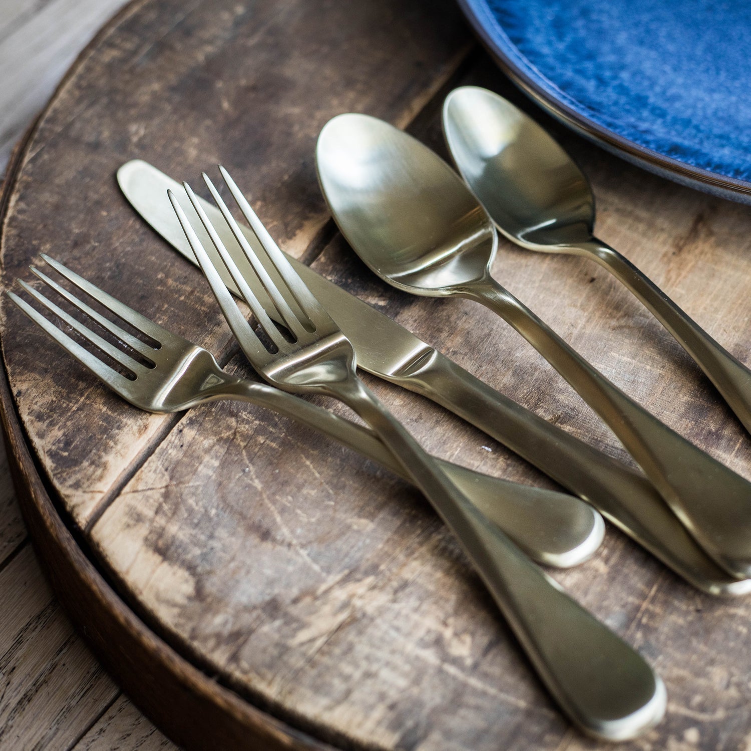 Lenox Westmore Eloquence Champagne Satin 20-Piece Flatware Set - Image 6