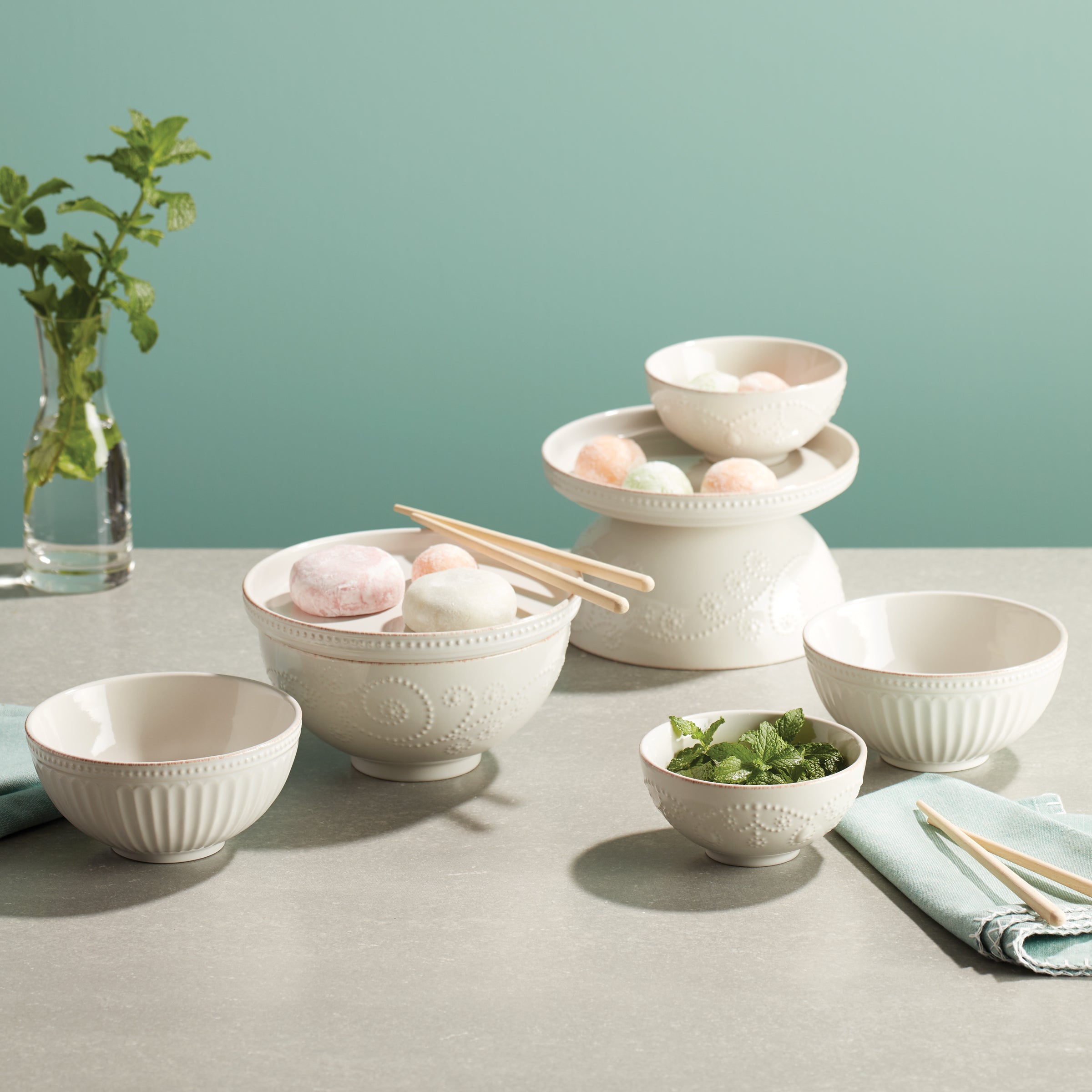 Lenox Westmore French Perle Luna 8-Piece Nesting Dinnerware Set - Image 6