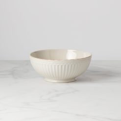 Lenox Westmore French Perle Groove White Medium Bowl
