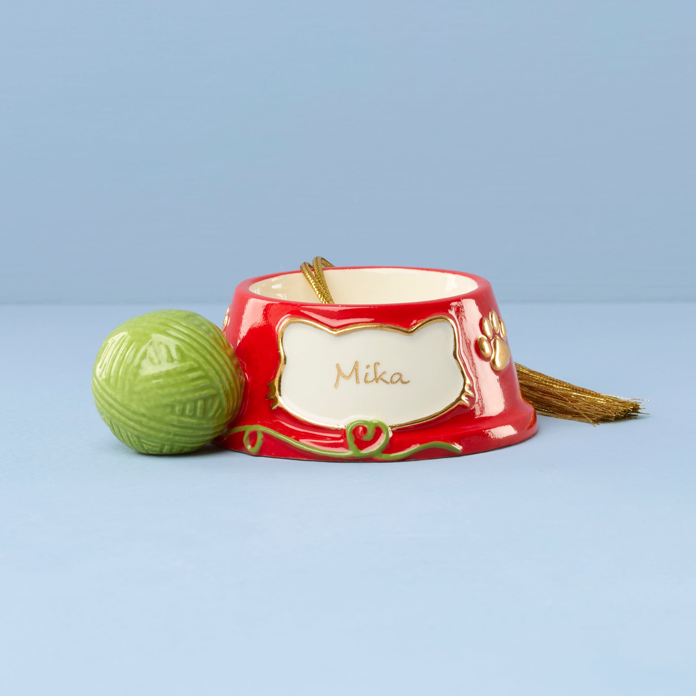 Lenox Westmore Personalized Cat Bowl Ornament