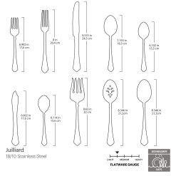 Alternative view of Lenox Westmore Juilliard 45-Piece Flatware Set