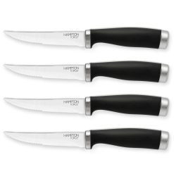 Lenox Westmore Epicure Black Steak Knives, Set of 4
