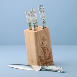 Alternative view of Lenox Westmore Butterfly Meadow Herbs 6-Piece Cutlery Block Set
