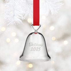Alternative view of Lenox Westmore 2025 Annual Christmas Bell Silverplate Ornament