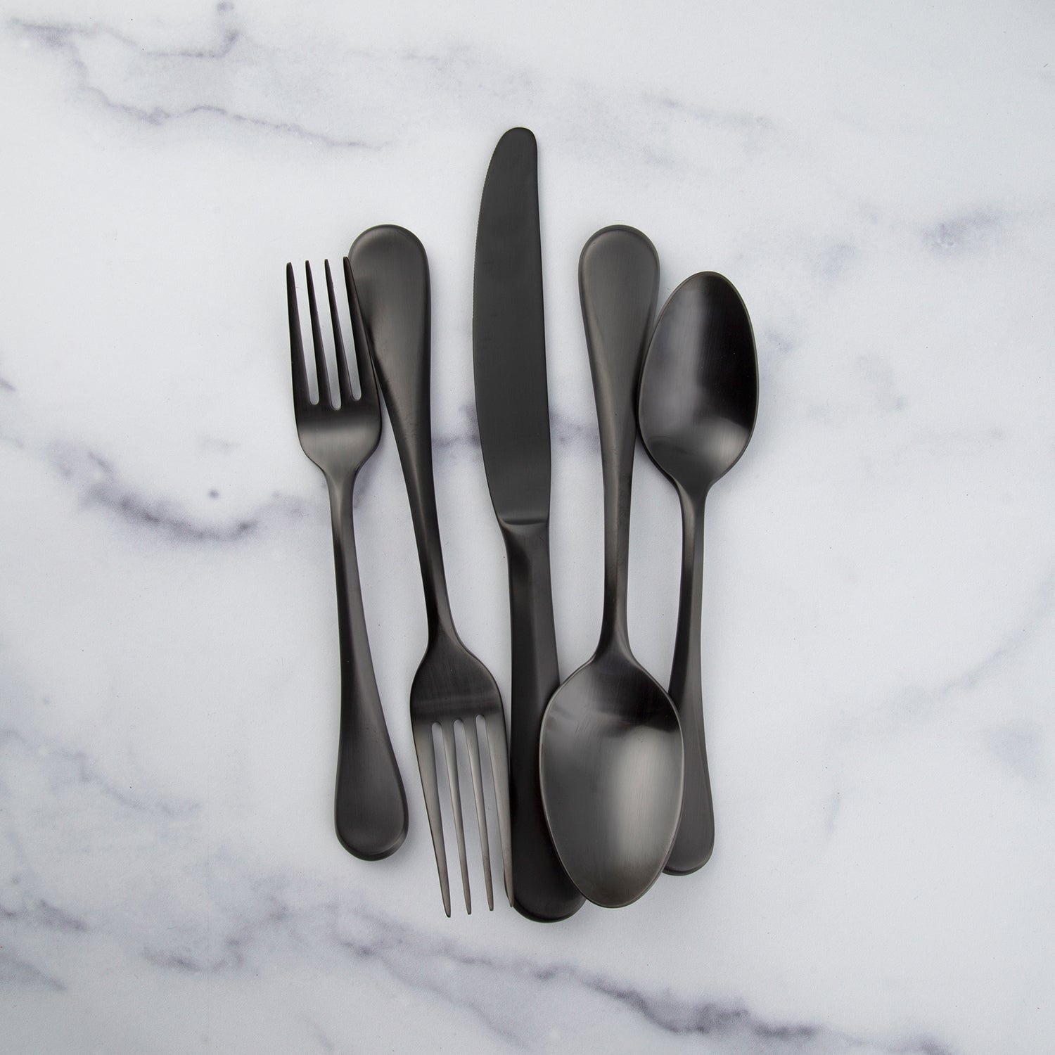 Lenox Westmore Eloquence Black Satin 20-Piece Flatware Set - Image 4