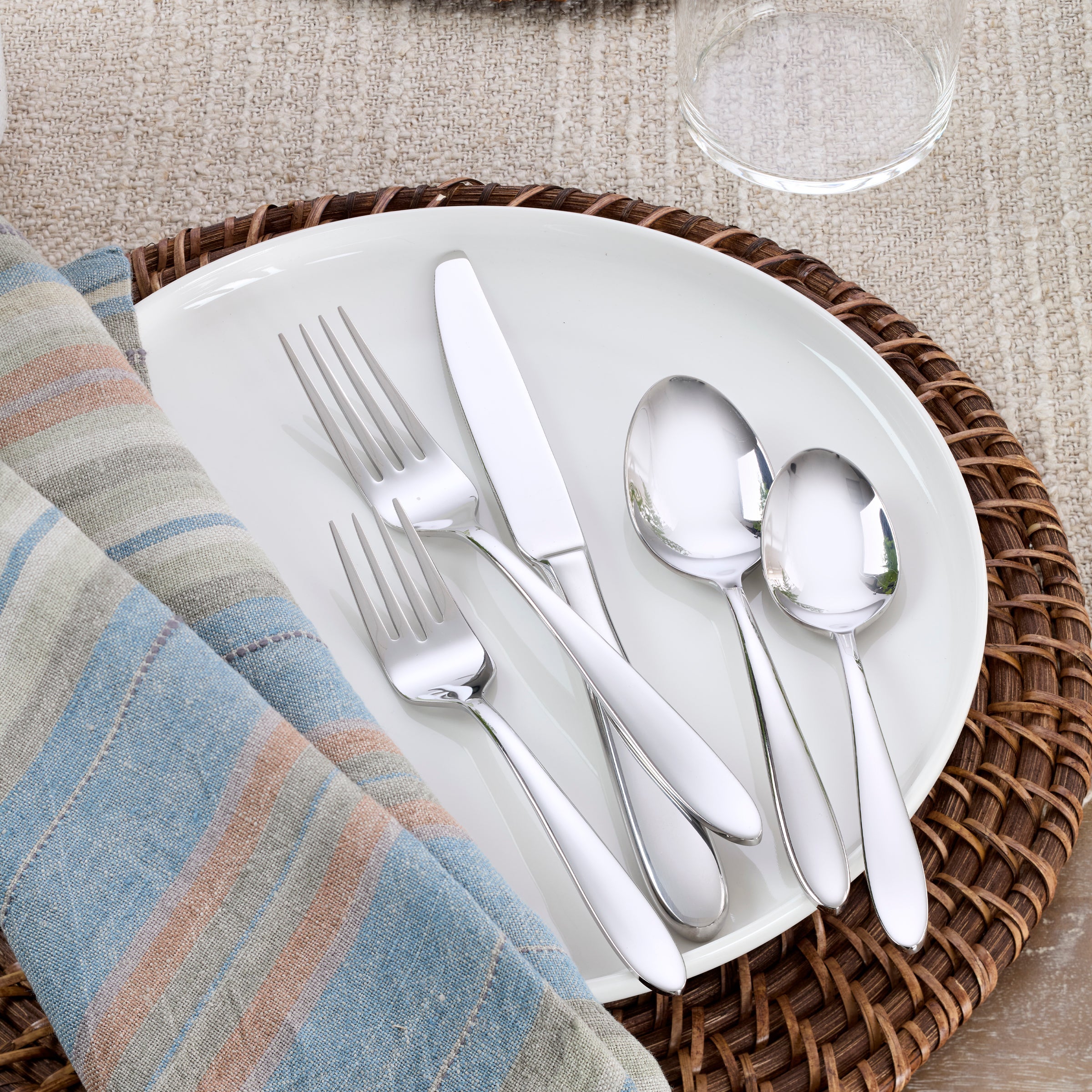 Lenox Westmore Mooncrest Satin 20-Piece Flatware Set - Image 2