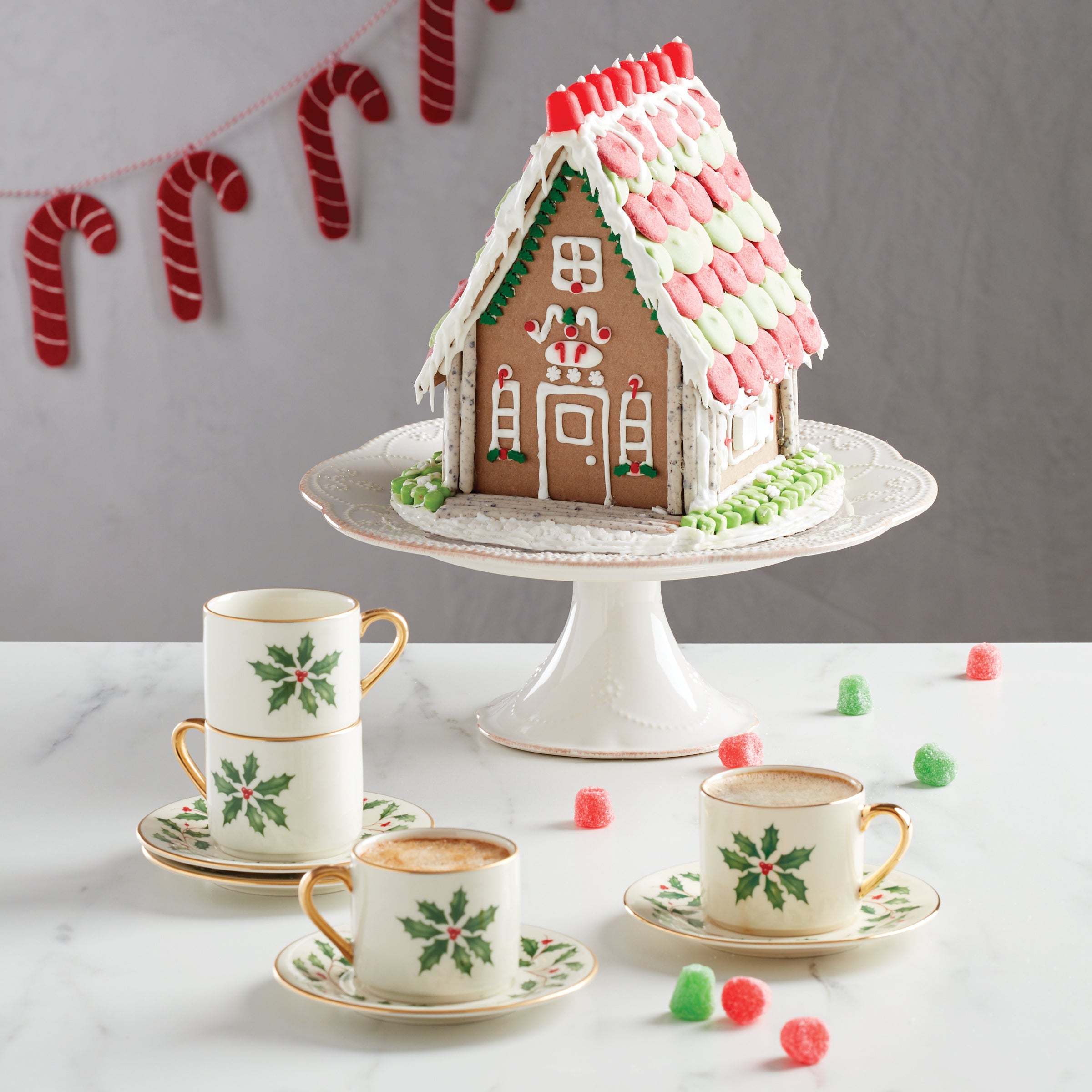 Lenox Westmore Holiday Espresso Cup & Saucer, Set of 4 - Image 2
