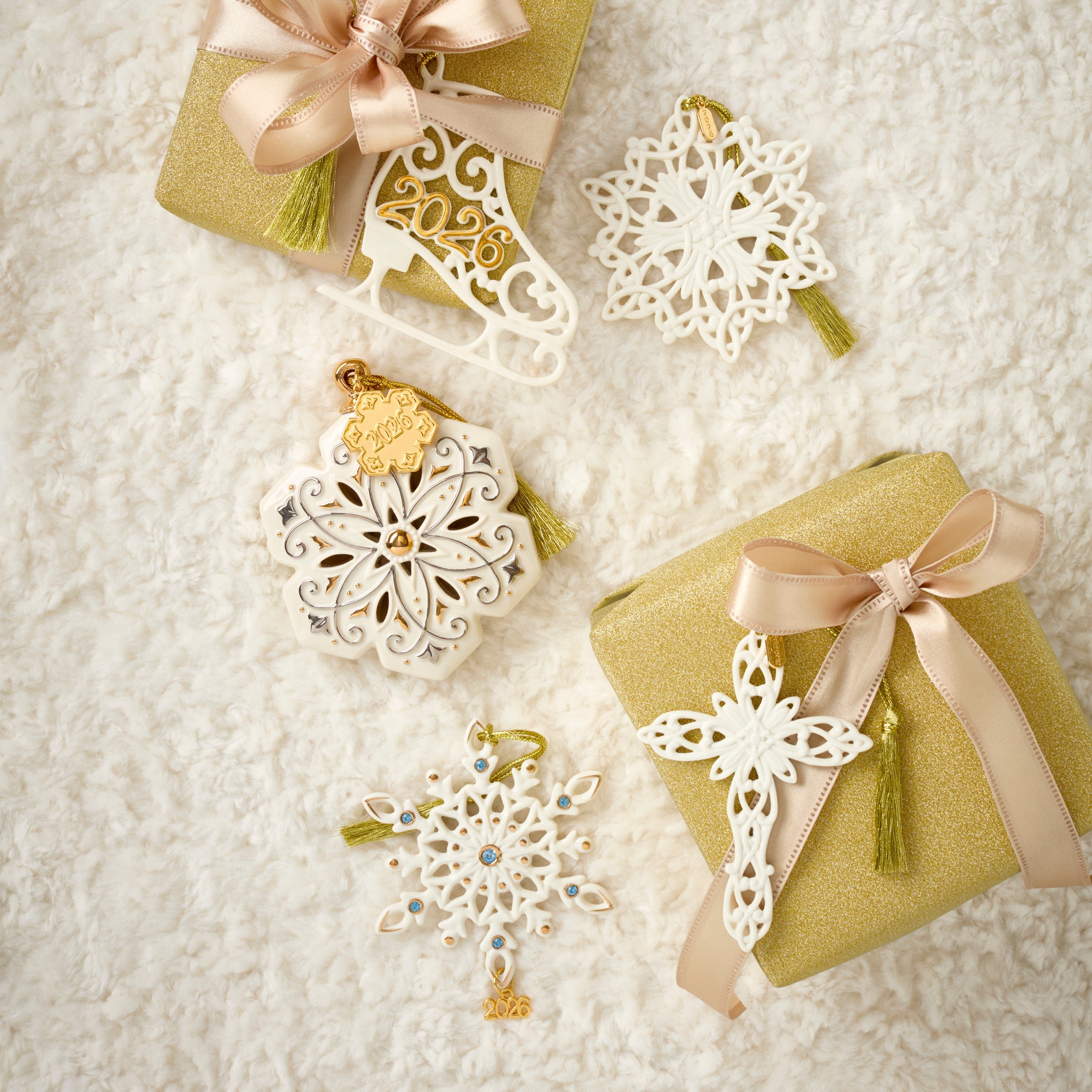 Lenox Westmore 2026 Snow Fantasies Cross Ornament - Image 3