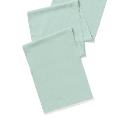 Alternative view of Lenox Westmore French Perle Solid Ice Blue 14x90 Table Runner