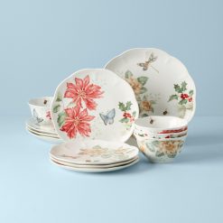 Lenox Westmore Butterfly Meadow Holiday 12-Piece Dinnerware Set